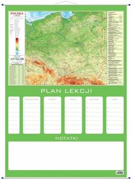 Plan lekcji - Polska mapa fizyczna, ArtGlob