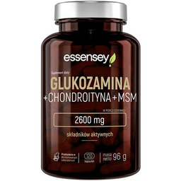 Essensey Glukozamina Chondroityna i MSM, 120 kapsułek