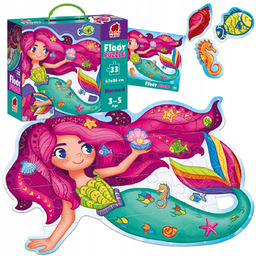 Puzzle podlogowe. Mała syrena