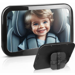 Lusterko do obserwacji dziecka w samochodzie mocowane