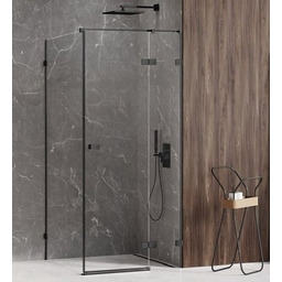 Czarna kabina prysznicowa prawa 90x120 EXK-1583 Avexa Black