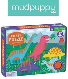Mudpuppy, puzzle sensoryczne z miękkimi aplikacjami Dinozaury
