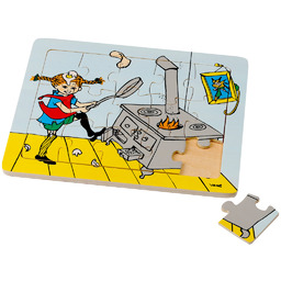 Drewniane Puzzle Pippi Langstrumpf 15 Szt. Edukacyjna Zabawka