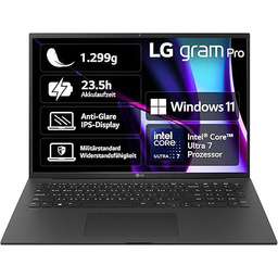 LG gram Pro notebook o przekątnej ekranu 17"