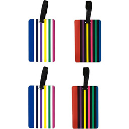 navig8 Etykiety bagażowe etykiety identyfikacyjne na bagaż, Tęcza,