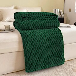 Koc Mikrofibra Tłoczony HONEY 160x200 Zielony