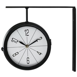 EXCELLENT HOUSEWARE Zegar ścienny Dworcowy 30 cm Czarny