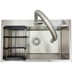 Zlewozmywak stalowy STELLMAN STEEL 7545 Inox 75x45 +