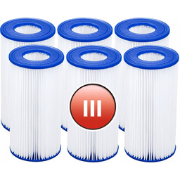 6 x Filtr Typu III Do Pompy Basenu