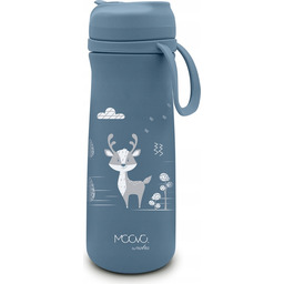 Butelka Termiczna 500ML Słomka Termos Dla Dzieci Niebieski