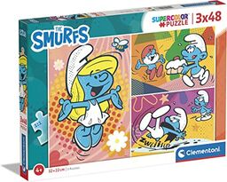Clementoni - 25276 - Supercolor Puzzle The Smurfs