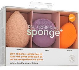Real Techniques Sponge+ Glow Radiance Complexion Kit 3pcs