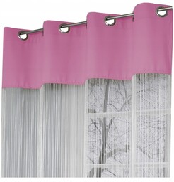 Firany Makarony na przelotki 150x250 wys makaron Biały