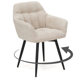 Krzesło obrotowe FREJA RAVEN #24 noga czarna