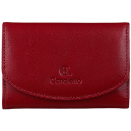 Czerwony portfel damski skórzany Canaletto  elegancja, funkcjonalność