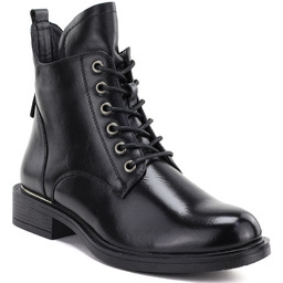 Botki damskie workery ocieplane czarne Vinceza 58677