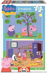 Educa, puzzle, Świnka Peppa, 2x48 el.