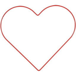 Vaessen Creative Metalowa rama serce Ø 25 cm