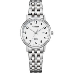 CITIZEN Zegarek Quartz Elegance EU6090-54A Srebrny