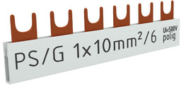 Szyna łączeniowa grzebieniowa PS/G 1-fazowa 6-modułowa 10mm2 63A
