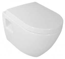 Miska WC wisząca 35,5x50 cm + DESKA, biała