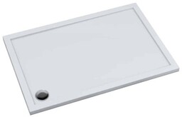Schedline Sharper brodzik akrylowy 90x140 cm biały gładki