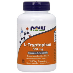 Suplement diety, Now Foods, L-Tryptofan 120 kaps.