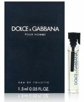 Dolce & Gabbana Pour Homme, Próbka perfum