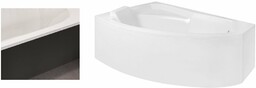 Besco Rima 140x90cm wanna asymetryczna lewa + obudowa