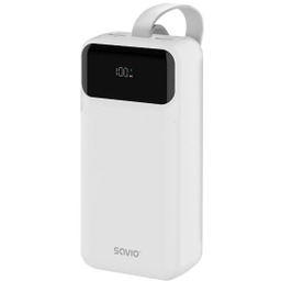 Savio BA-11 30000mAh 22,5W Biały Powerbank