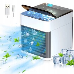 Przenośny Mały Klimatyzer Usb Na Wodę i Lód