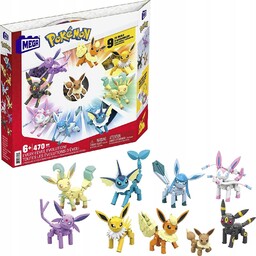 Pokemon Ewolucja Eevee klocki Eevee Evolution Construx GFV85