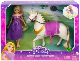 Disney Princess Lalka Roszpunka Koń Maximus duży zestaw