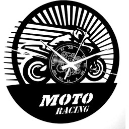 Instant Karma Clocks winylowy zegar ścienny, wyścigi motocyklowe,