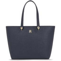 Torebka Tommy Hilfiger Emblem Shopper AW0AW15178 Granatowy