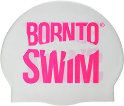Czepek do pływania borntoswim classic silicone różowy/przezroczysty