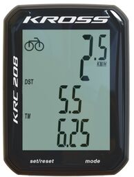 Licznik rowerowy Kross KRC 208 8-funkcji, przewodowy