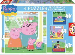 Educa, puzzle, Świnka Peppa, 6/9/12/16 el.