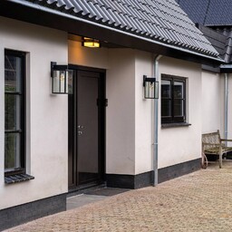 K.S. Verlichting Kinkiet zewnętrzny Hampton, możliwość ściemniania, czarny,