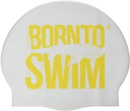 Czepek do pływania borntoswim classic silicone biały