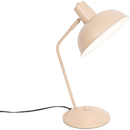 QAZQA Lampa stołowa retro beżowa - Milou