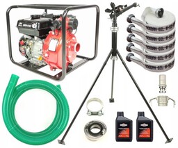 Motopompa ciśnieniowa zraszacz węże do nawadniania podlewania mega