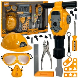 Woopie Zestaw Narzędzi Małego Majsterkowicza Gogle Kask Młot