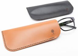 Skórzane wsuwane etui na okulary