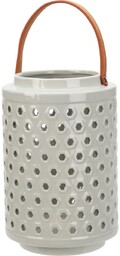 Latarnia dekoracyjna Bruggy, szary, 15,8 x 24,3 cm,