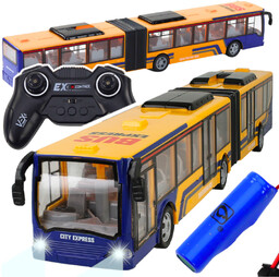 Zdalnie sterowany autobus miejski przegubowy 45cm dla dzieci