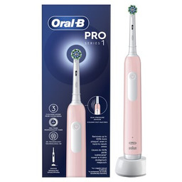 Braun Oral-B szczoteczka elektryczna PRO1 Pink CrossAction (różowy)