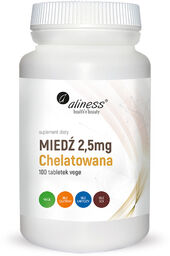 Aliness Miedź chelatowana 2,5 mg, 100 tabletek vege