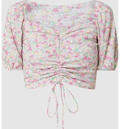 Bluzka krótka z kwiatowym wzorem model ‘Channa’
