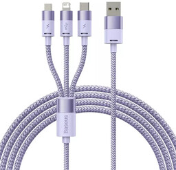 Kabel USB 3w1 Baseus StarSpeed, USB-C + micro